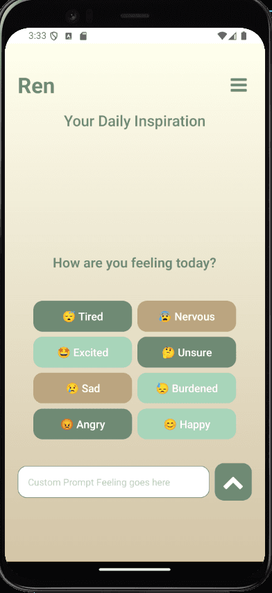Ren — Mood-adaptive support app